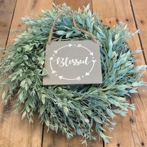 🛒2/$18!🛒 Blessed - Handcrafted Sign